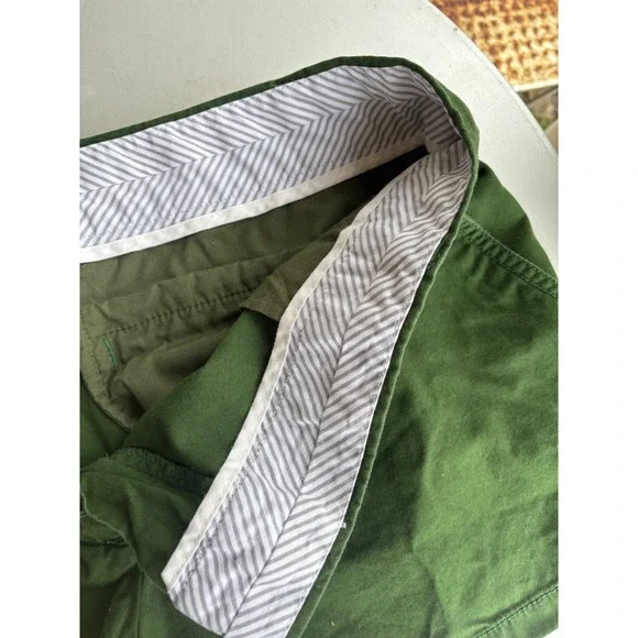 J.Crew Broken-In Chino Shorts Womens 10 Forest Green Cotton Casual Preppy - Picture 7 of 9